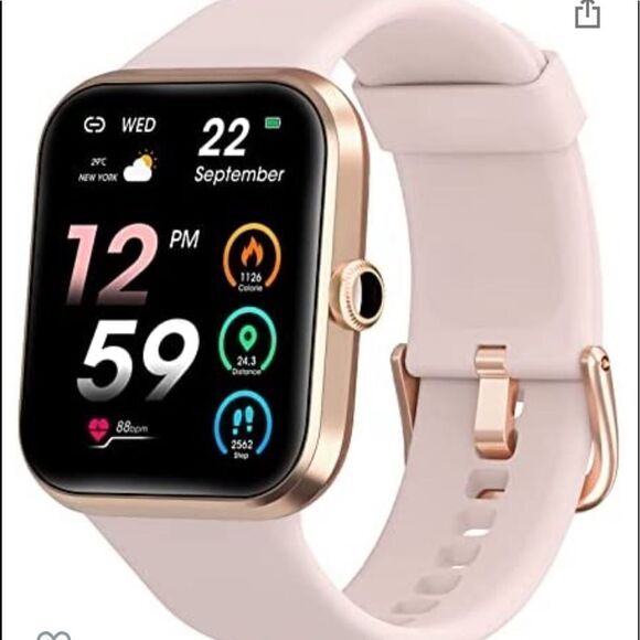 Aikesi Smart Watch womens pink includes charger - Picture 3 of 8